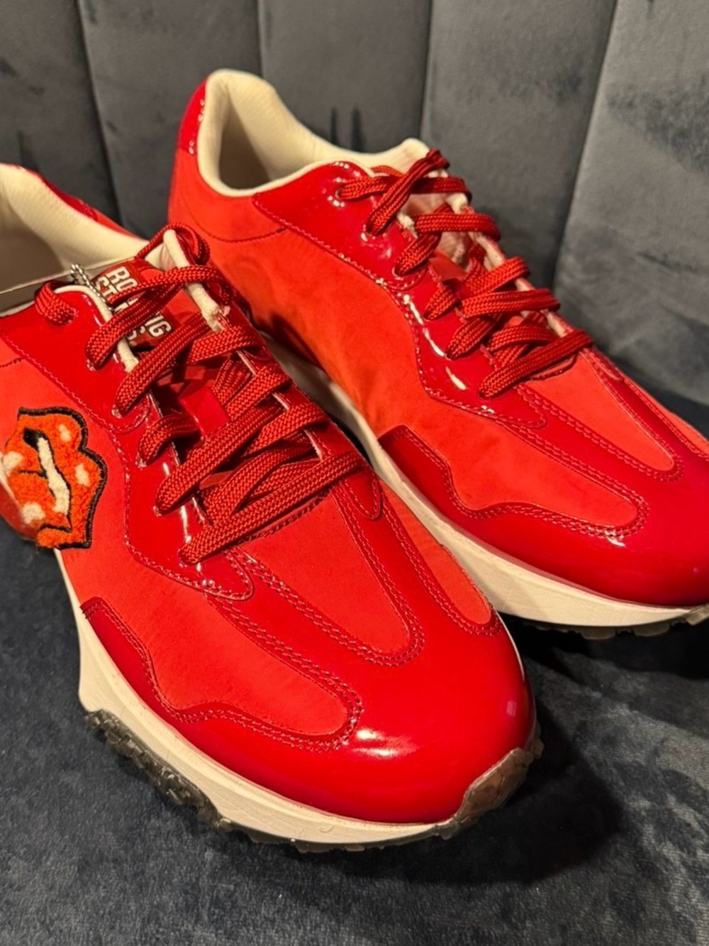Skechers x Rolling Stones Lick Red Upper Cut Neo Jogger Sneakers Size 10 - Picture 3 of 14